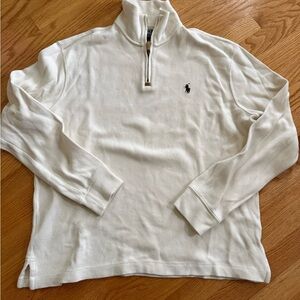 Ralph Lauren Men's Off-White Quarter Zip